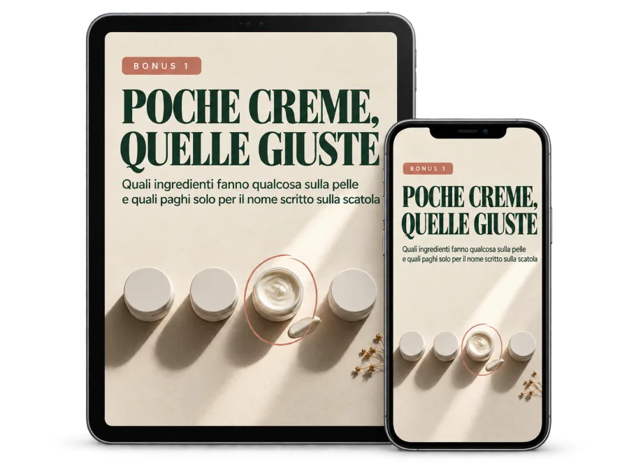 Il bonus Poche Creme, Quelle Giuste su tablet e telefono